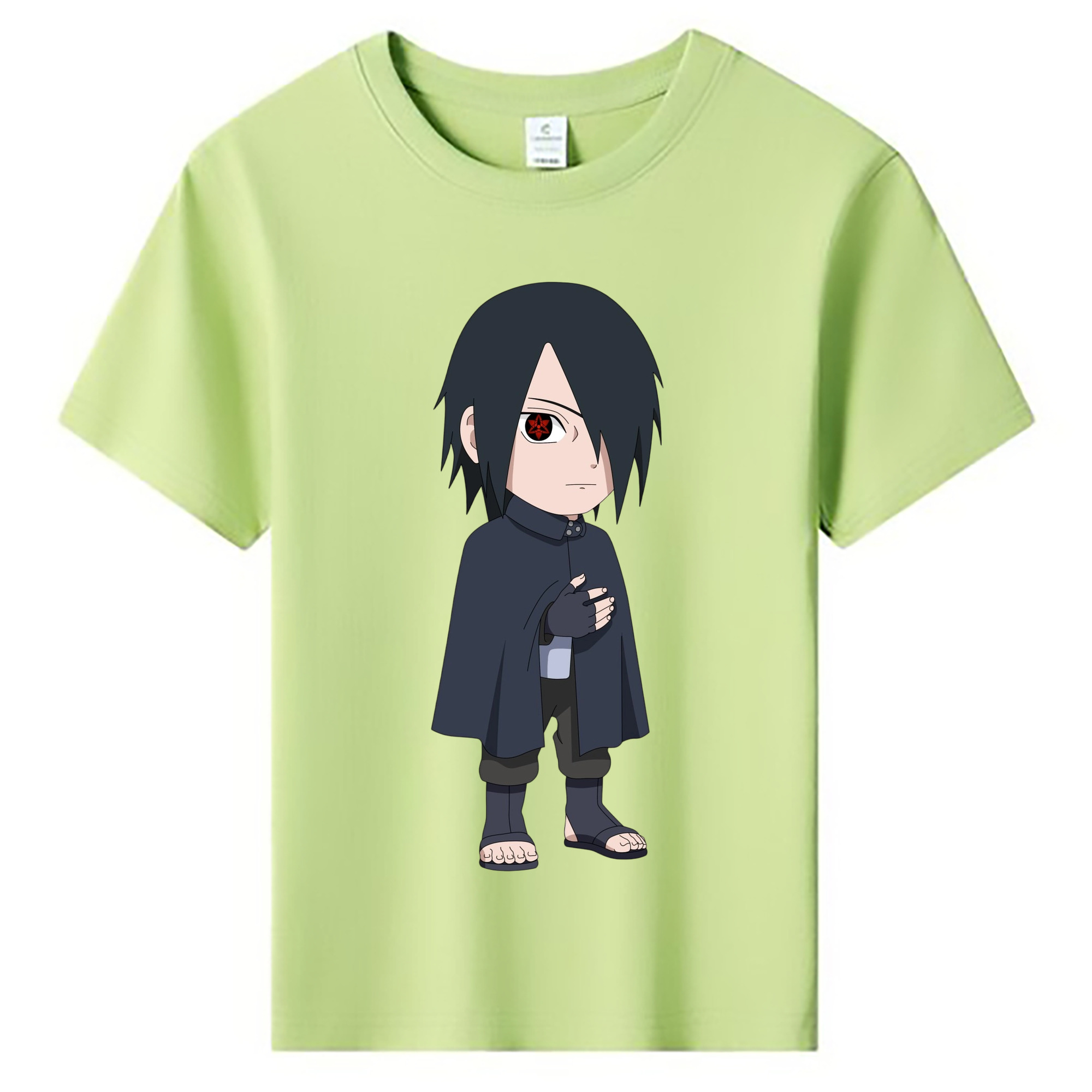 （画像用） NARUTO -ナルト- うちは サスケ Uchiha Sasuke 綿100％キッズTシャツ（フロントプリント）